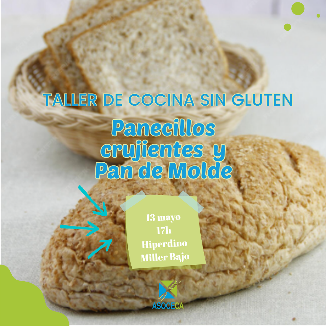 Taller de cocina sin gluten: Panecillos y pan de molde sin gluten